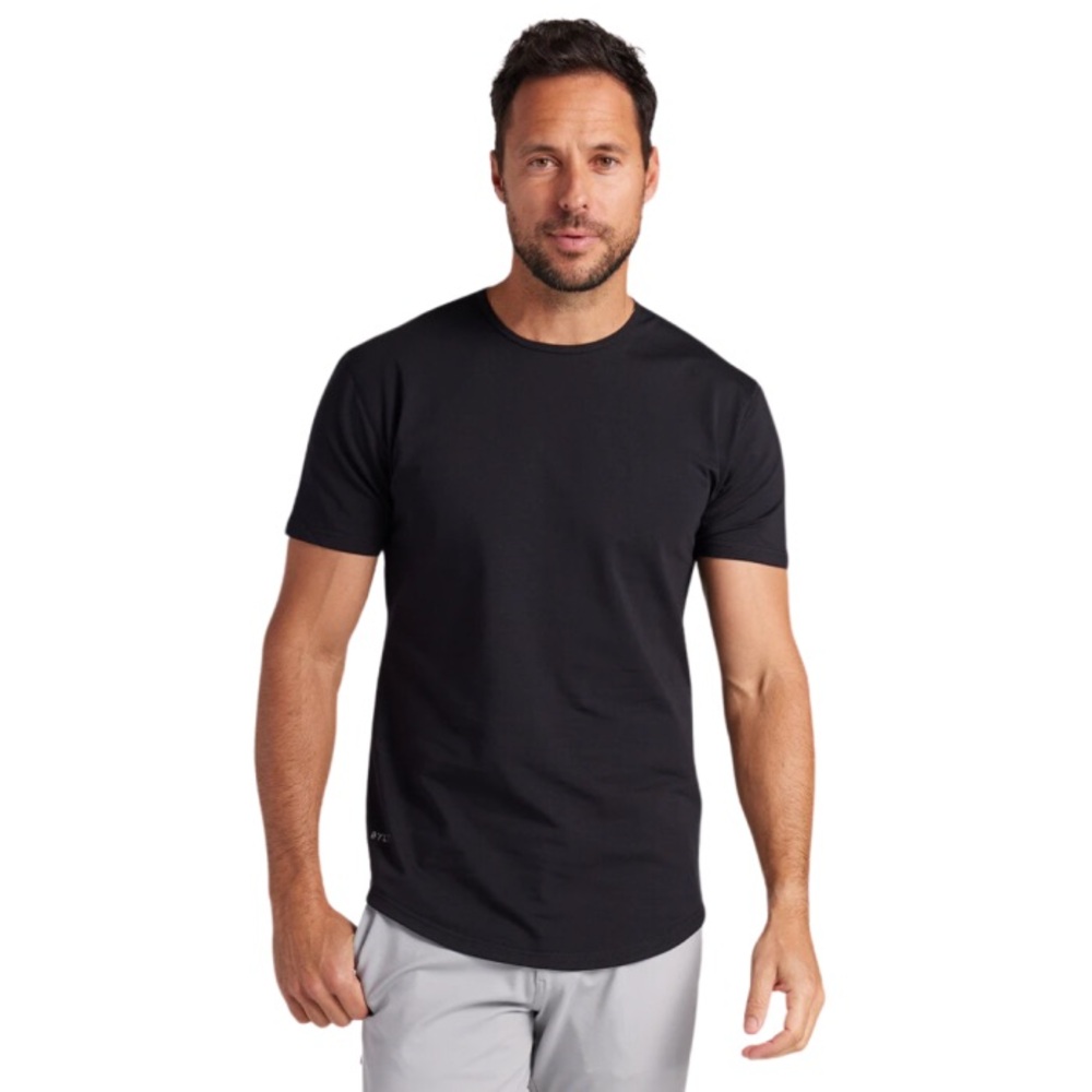 BYLT Black Drop Cut Lux Short Sleeve Shirt